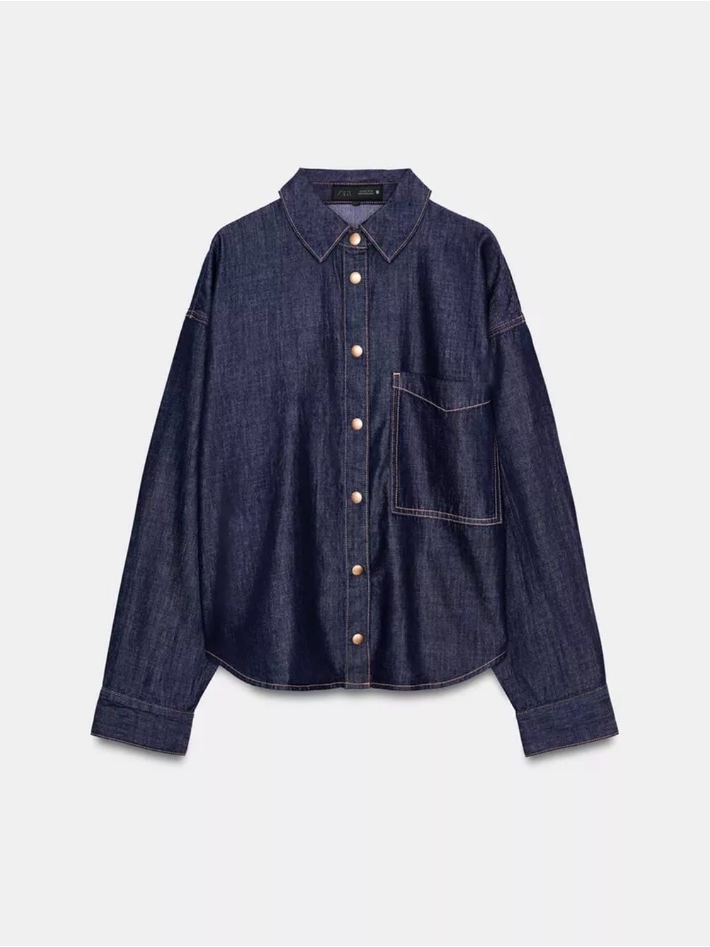 Dark Indigo Denim collared shirt